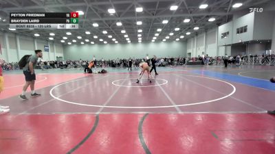 120 lbs Consi Of 32 #1 - Peyton Friedman, VA vs Brayden Laird, PA