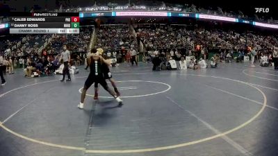 3A 120 lbs Champ. Round 1 - Caleb Edwards, Piedmont High School vs Danny Ross, Hunter Huss High School