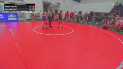 100 lbs Round 2 - Kayla Cheung, Northwood Grapplers vs Ariyana Lopez, Unattached