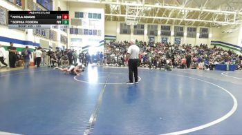 130 lbs Quarterfinal - Sophia Fodera, Poway vs Khyla Adams, Scripps Ranch