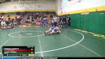 132 lbs Cons. Round 6 - Thomas Cassetty, Lake (Uniontown) vs Anden Ankney, TINORA