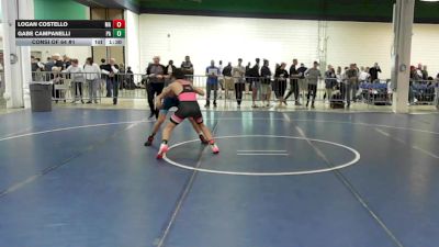120 lbs Consi Of 64 #1 - Logan Costello, MA vs Gabe Campanelli, PA