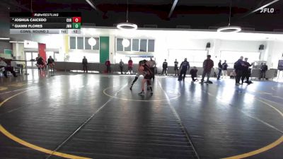 113 lbs Cons. Round 3 - Joshua Caicedo, Corona Senior vs Gianni Flores, JW North