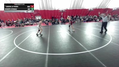 16U Boys - 157 lbs Champ. Round 1 - Jason La Kosh, Wisconsin vs Joseph Stimac, Antigo Wrestling Club