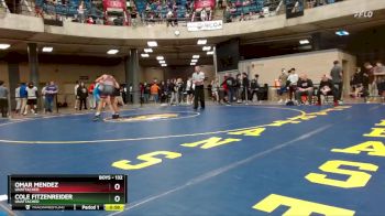 132 lbs Cons. Round 1 - Cole Fitzenreider, Unattached vs Omar Mendez, Unattached