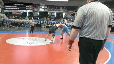 1A-4A 285 Cons. Round 3 - Silas Mccarthy, Brooks vs Zayden Franklin, Coosa Christian School