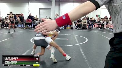 92 lbs Round 1 (8 Team) - Kai Parsons, Rough House vs Miles Haynes, Terps Xtreme