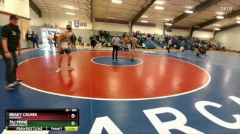 190 lbs 1st Place Match - Brady Calmes, Glenrock vs Taj Prine, Lander Valley