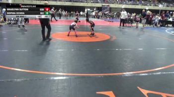 41 lbs Rr Rnd 1 - Braelynn Sutton, Kennedyville vs Sophia Ochoa, Halethorpe