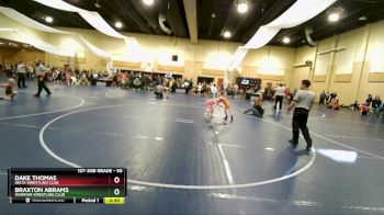 50 lbs Champ. Round 1 - Braxton Abrams, Warrior Wrestling Club vs Dake Thomas, Delta Wrestling Club