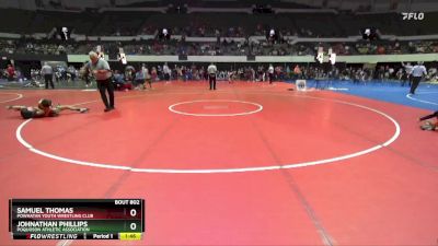 National 3-5 76 Champ. Round 1 - Samuel Thomas, Powhatan Youth Wrestling Club vs Johnathan Phillips, Poquoson Athletic Association