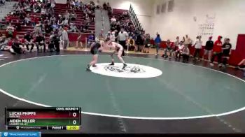126 lbs Cons. Round 4 - Aiden Miller, Lander Valley vs Lucas Phipps, Rawlins