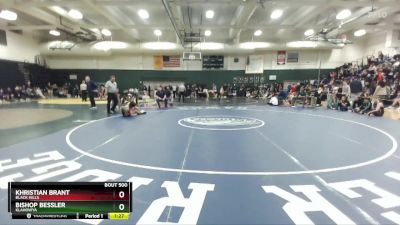 138 lbs Semifinal - Bishop Bessler, Klahowya vs Khristian Brant, Black Hills