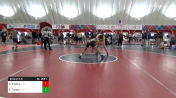 184 lbs Consolation - Colin Fegley, Lock Haven vs Xavier Torres, Kent State