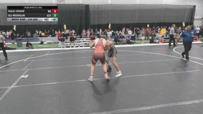 138 lbs Cons. Sub-quarters - Kale Crass, Weigh-in Club vs Eli Modglin, Alber Athletics