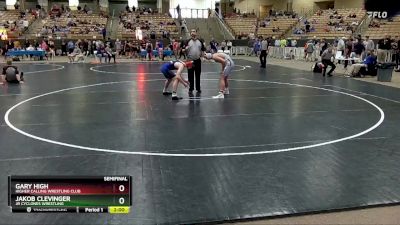 145 lbs Semifinal - Gary High, Higher Calling Wrestling Club vs Jakob Clevinger, Jr Cyclones Wrestling