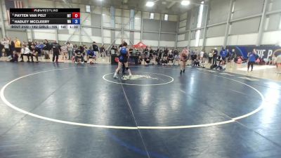 14U Girls - 105 lbs Quarters - Payten Van Pelt, MT vs Hadley McCleery, WA