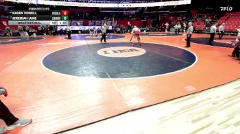 1A 215 lbs Quarterfinal - Kaden Tidwell, Vandalia vs Jeremiah Luke, Lena (L.-Winslow)
