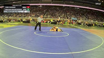 D1-138 lbs Champ. Round 1 - Josh Vasquez, Grandville HS vs Braylen Wojciechowski, Lapeer HS