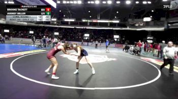 Girls 125 lbs Cons. Round 1 - Brooke Tackett, White River (Girls) vs Audrey Miller, Glacier Peak (Girls)