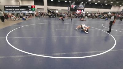 120 lbs Champ. Rd Of 16 - Santino Martinez, Volcano Vista High School Wrestling vs Brandon Avila Ramos, Aniciete Training Club