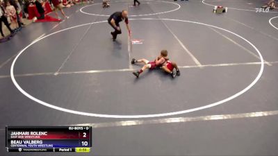 Round 2 - Jahmari Rolenc, East Side Wrestling vs Beau Valberg, Centennial Youth Wrestling