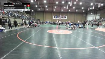 175 lbs Cons. Round 7 - Cole Sackett, St. Michael The Archangel vs Owen Diemoz, Nixa