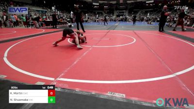 90 lbs Rr Rnd 3 - Kohen Martin, Claremore Wrestling Club vs Noah Shuemake, Viking Wrestling Club