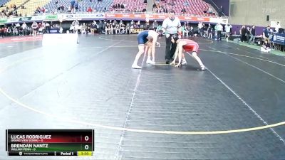 125 lbs Round 1 (16 Team) - Lucas Rodriguez, Grand View (Iowa) vs Brendan Nantz, William Penn