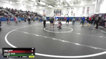 155 lbs Champ. Round 1 - Abby Diaz, La Mirada vs Kaylee Amos, San Dimas