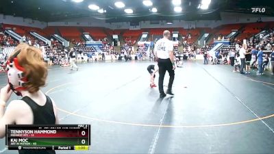 52 lbs Cons. Semi - Tennyson Hammond, Midwest RTC vs Kai Moc, Art In Motion