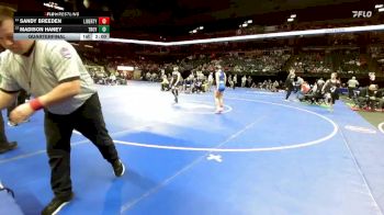 105 Class 2 lbs Quarterfinal - Sandy Breeden, Liberty vs Madison Haney, Troy Buchanan