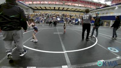 43-47 lbs Rr Rnd 3 - Tesslyn Brogden, Hinton Takedown Club vs Lily Wolfe, Standfast