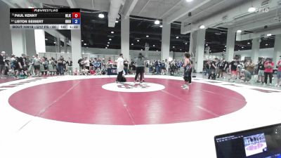 U17 FS - 60 lbs Champ. Round 5 - Paul Kenny, New Jersey vs Liston Seibert, Ohio