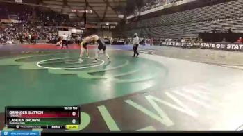 1B/2B 195 3rd Place Match - Granger Sutton, Tonasket vs Landen Brown, Darrington