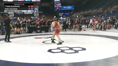 113 lbs Cons. Sub-rd Of 16 - Titus Slaughter, Alabama vs Shea Colleran, Illinois
