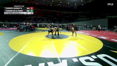 6A Boys 285 lbs Champ. Round 2 - Isandre De La Torre, South Medford Boys vs Roberto Garibay III, North Salem Boys