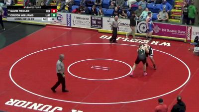 252 lbs Consi Of 32 #2 - Gavin Fiedler, Hickory vs Colton Williams, Lampeter-Strasburg