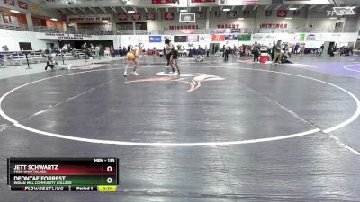 133 lbs Cons. Semi - Jett Schwartz, FHSU Unattached vs Deontae Forrest, Indian Hill Community College