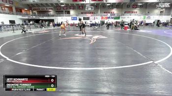 133 lbs Cons. Semi - Jett Schwartz, FHSU Unattached vs Deontae Forrest, Indian Hill Community College