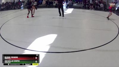 123 lbs Champ. Round 1 - Quinn Zegers, Nebraska vs Nicholas Smith, Nebraska