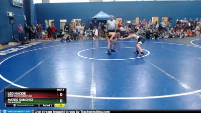 100 lbs Champ. Round 2 - Leo Mackie, Boise Youth Wrestling vs Mateo Sanchez, 208 Badgers