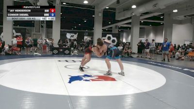 125 kg Champ. Rd Of 32 - Jay Henderson, Spartan Combat RTC/ Titan Mercury Wrestling Club vs Connor Diemel, Hononegah WC