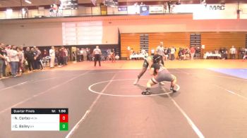 220 lbs Quarterfinal - Nico Cerbo, Middletown North vs Cameron Bailey, Bishop Hendricken