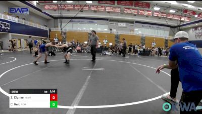 85 lbs Quarterfinal - Zydyn Clymer, Team Guthrie Wrestling vs Colton Reid, Team Nomad