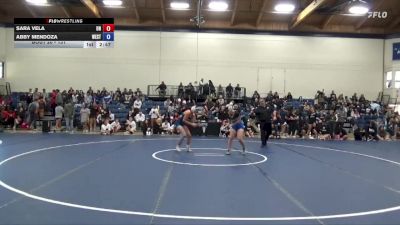 131 lbs Champ. Round 1 - Abby Mendoza, Westcliff vs Sara Vela, Unattached