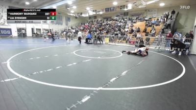 110 lbs Cons. Round 6 - Harmony Marquez, Chaffey vs Lia Stenger, Rancho Cucamonga