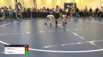 75 lbs Quarterfinal - Nicholas McGarrity, Peters Township vs Wyatt Taubler, Apollo Ridge