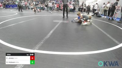 61 lbs Round Of 16 - Canyon Jones, Tecumseh Youth Wrestling vs Dakota Hobson, Noble Takedown Club