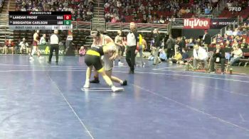 1A-132 lbs Cons. Round 2 - Breighton Carlson, Lawton-Bronson vs Landan Frost, Wapsie Valley